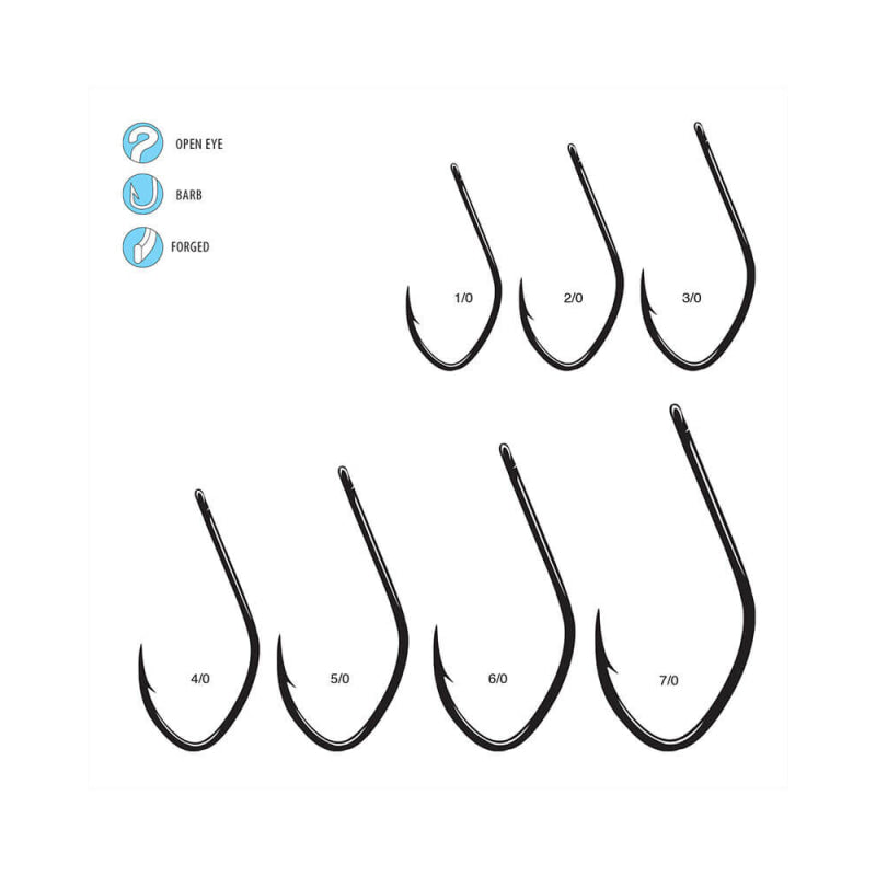 Gamakatsu Big River Open Eye Siwash Hook