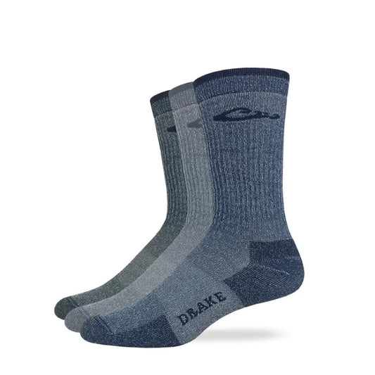 Drake Men's Merino Wool Seamless Toe Crew Socks 1 Pair - Willapa Marine & Outdoor