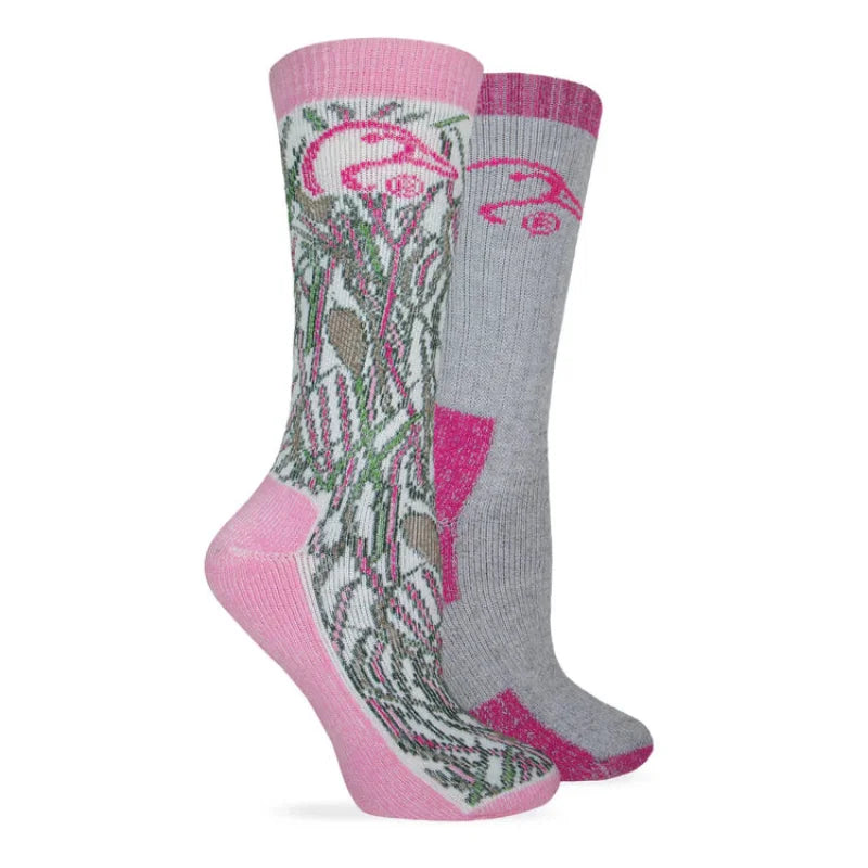 Ducks Unlimited Ladies Merino Wool Blend Boot Socks 2 Pair-Willapa Outdoor
