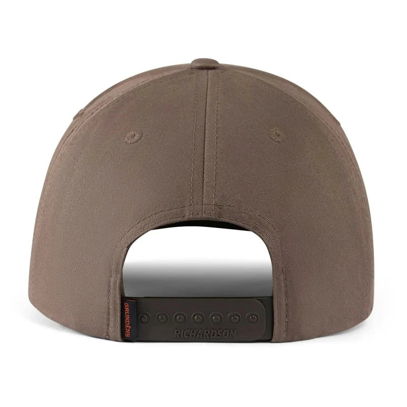 Grunden's Drift Boat Trucker Hat Charcoal & Driftwood Colors - Willapa Marine & Outdoor
