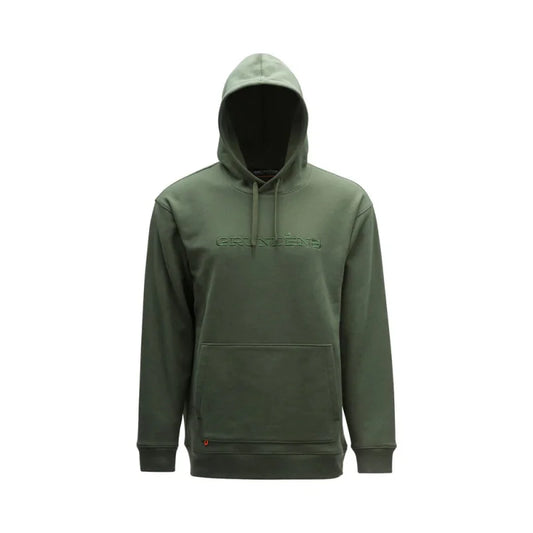 Grunden's Wordmark Embroidered Hoodie - Deep Depth - Willapa Marine & Outdoor