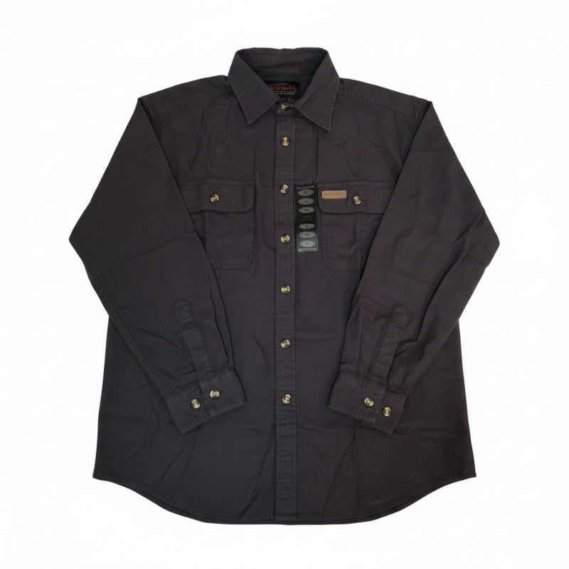 Hickory Shirt Co. Chamois Button-Up Shirt – M–2XL | Coffee, Hunter
