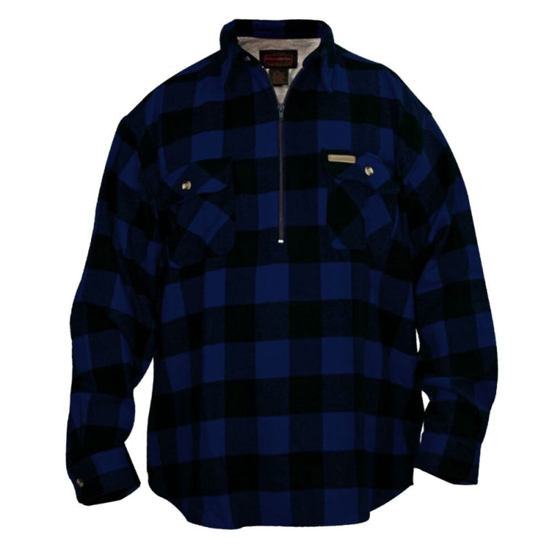 Hickory Shirt Co. Buffalo Plaid Lined Shirt Jacket Zip - Willapa Marine & Outdoor
