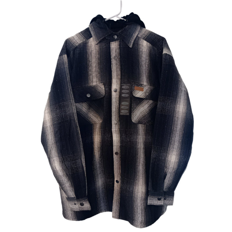 Hickory Shirt Co. Lined, Snap, w/hood Brawny Jacket - Willapa Marine & Outdoor
