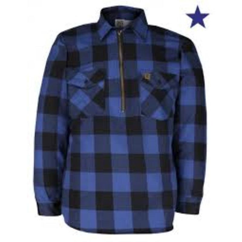 Hickory Shirt Co Buffalo Plaid Brawny 1/4 shirt - available in Red, Green, Blue - Willapa Marine & Outdoor