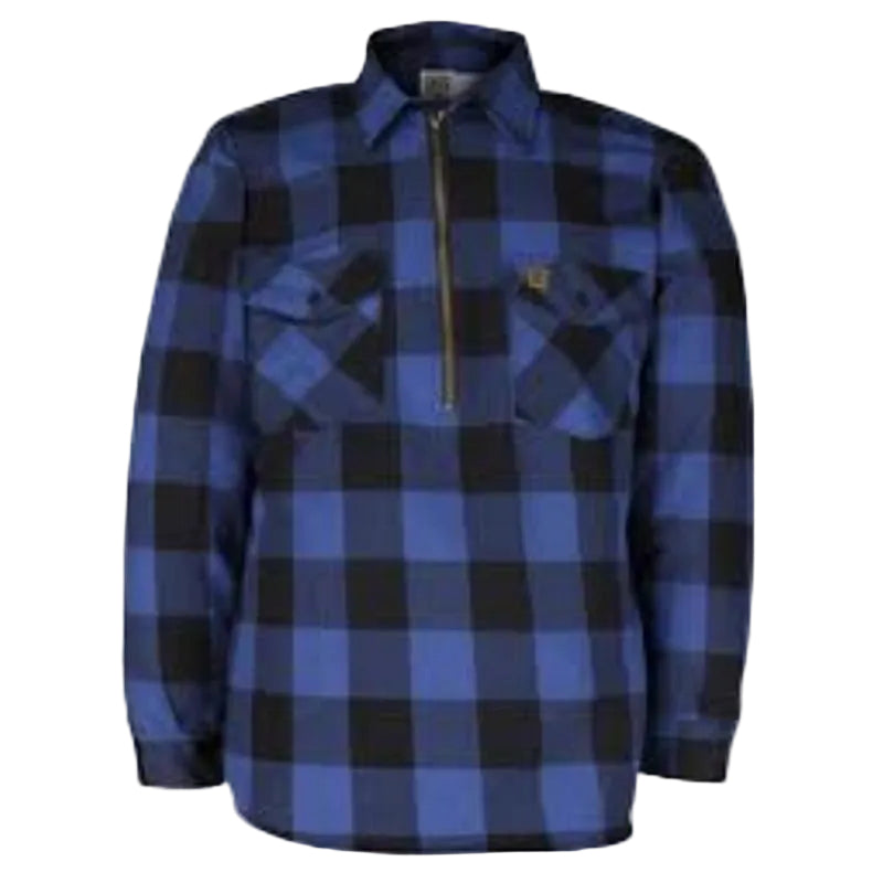 Hickory Shirt Co Buffalo Plaid Brawny 1/4 shirt - available in Red, Green, Blue - Willapa Marine & Outdoor