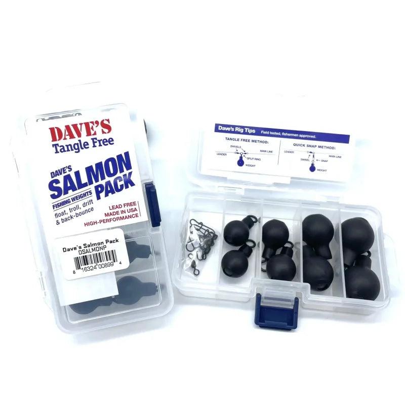 Dave's Tangle Free Salmon Pack  12 Piece Steel Round Fishing Weights -  Willapa Outdoor – Willapa Marine & Outdoor