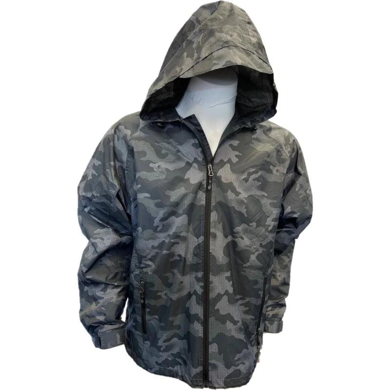 Camo Waterproof Rain Parka - Green - Willapa Outdoor