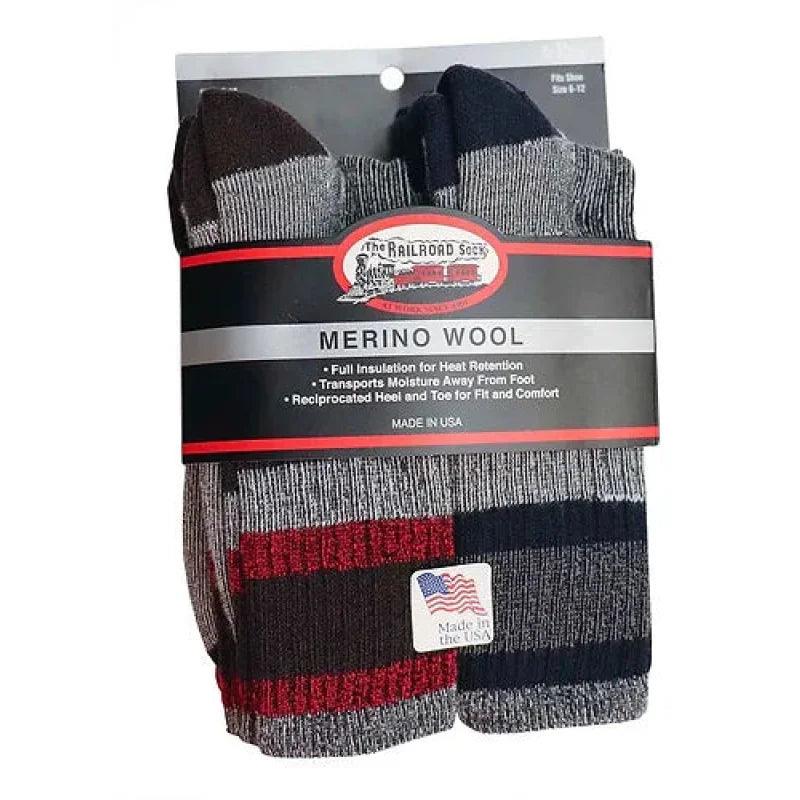 Railroad ~ Men's Merino Wool Boot Sock - Willapa Outdoor