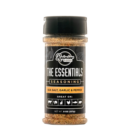 Rainier Foods The Essentials Seasoning 8oz. - Willapa Marine & Outdoor