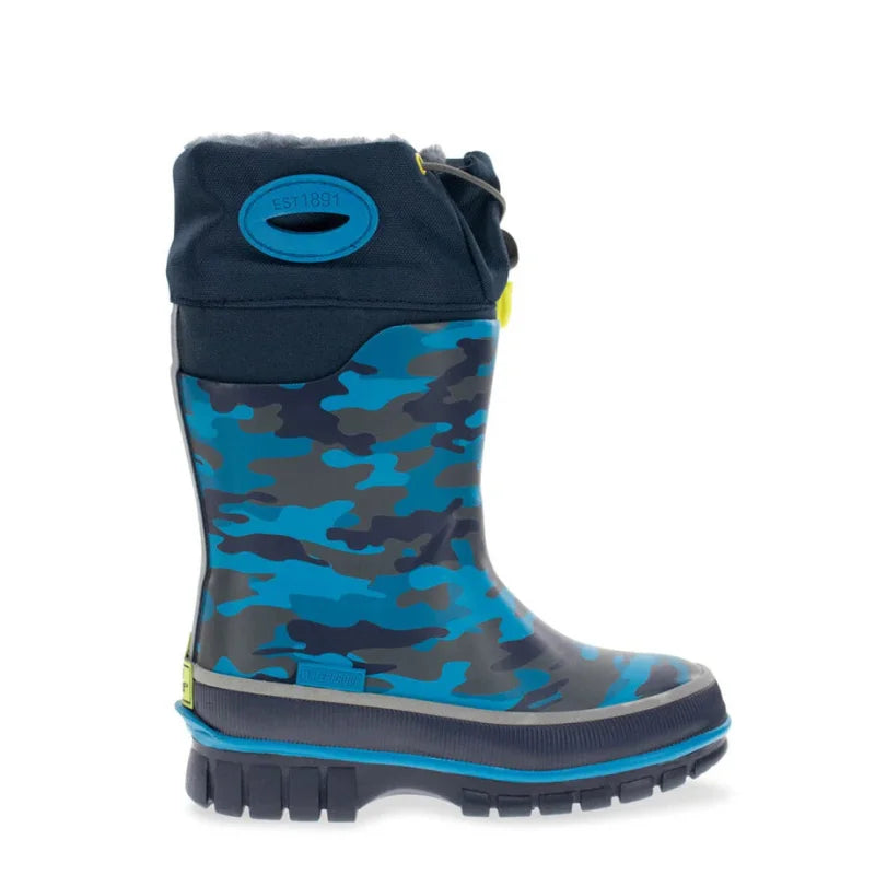 Western Chief Kids Blue Camo Snow Boots - Willapa Marine & Outdoor