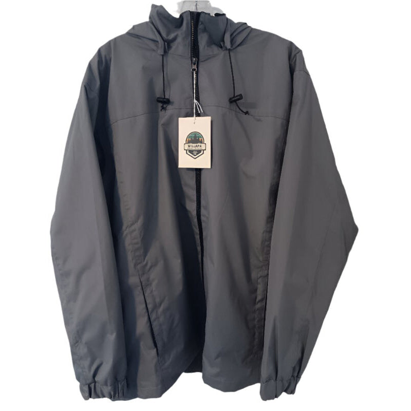 Willapa Marine Brand Men's Rain Jackets - Black or Gray - Willapa Marine & Outdoor