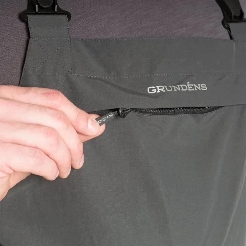 Grundens Full Share Bib-Gray - Willapa Marine & Outdoor