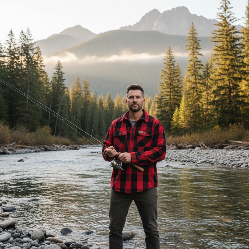 Buffalo Plaid 1/4-Zip - PNW River Fishing