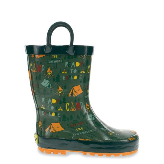 Western Chief Kids Camp Adventure Rain Boots - Pine - Willapa Marine & Outdoor