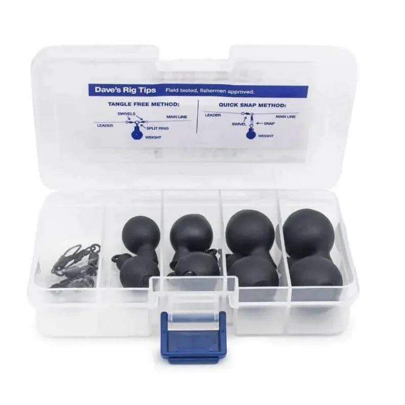 Dave’s Tangle Free Salmon Pack | 12 Piece Steel Round Fishing Weights - Willapa Marine & Outdoor