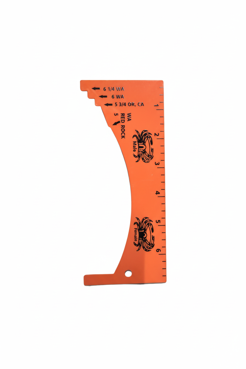 Willapa Marine Crab Gauge - Orange