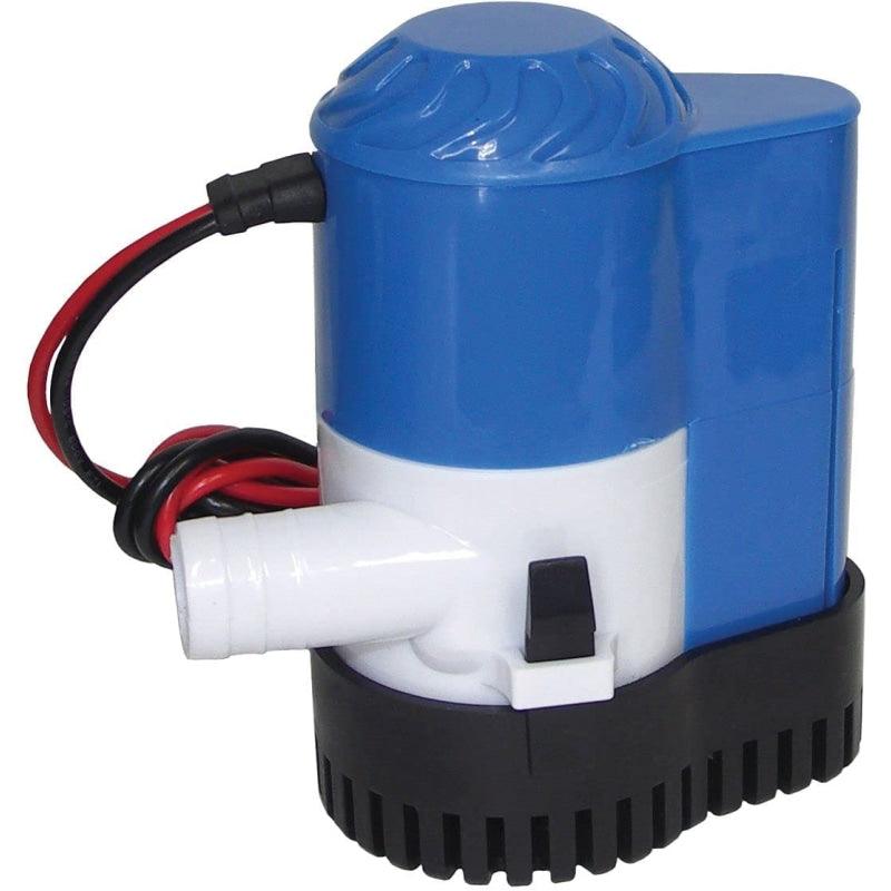 Shoreline Marine 600 GPH Bilge Pump With Automatic Float Switch - 12V, Ignition Protected, Meets USCG Standards For Boats