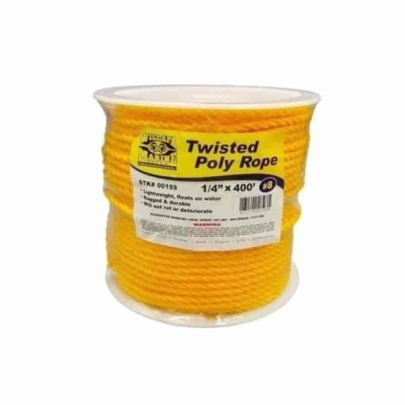 Willapa Marine 1/4"x400' Twisted Poly Rope - Willapa Marine & Outdoor