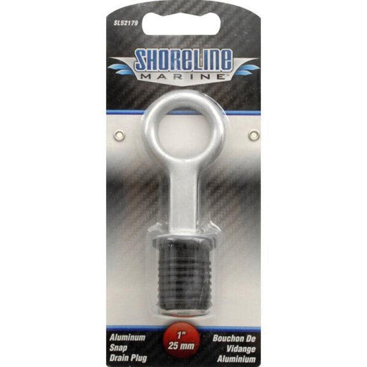 Shoreline Marine Aluminum Snap Drain Plug - 1 in. - Willapa Marine & Outdoor