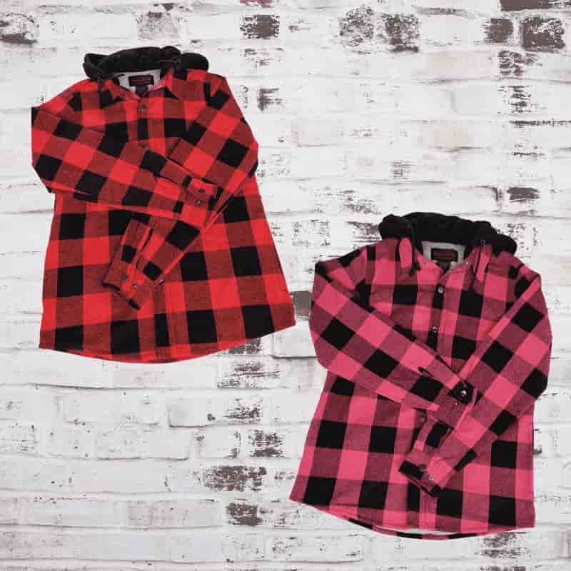 Hickory Shirt Women's Buffalo Plaid Brawny Hoodie - Willapa Marine & Outdoor