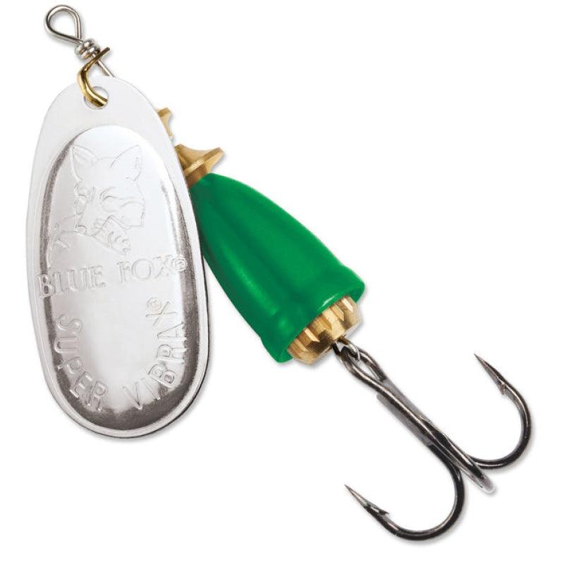 Blue Fox Classic Vibrax Spinner - Silver/Fluorescent Green - Willapa Marine & Outdoor