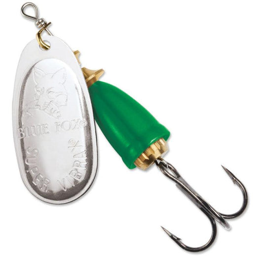 Blue Fox Classic Vibrax Spinner - Silver/Fluorescent Green - Willapa Marine & Outdoor