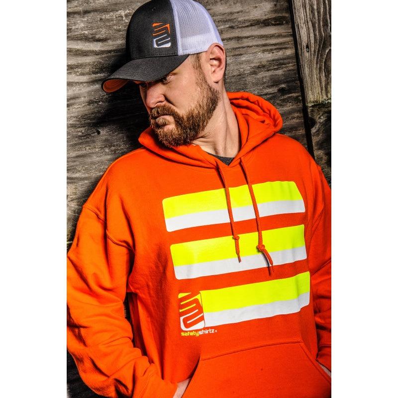 SafetyShirtz - Basic Safety Hoodie - Yellow/Orange - Willapa Marine & Outdoor