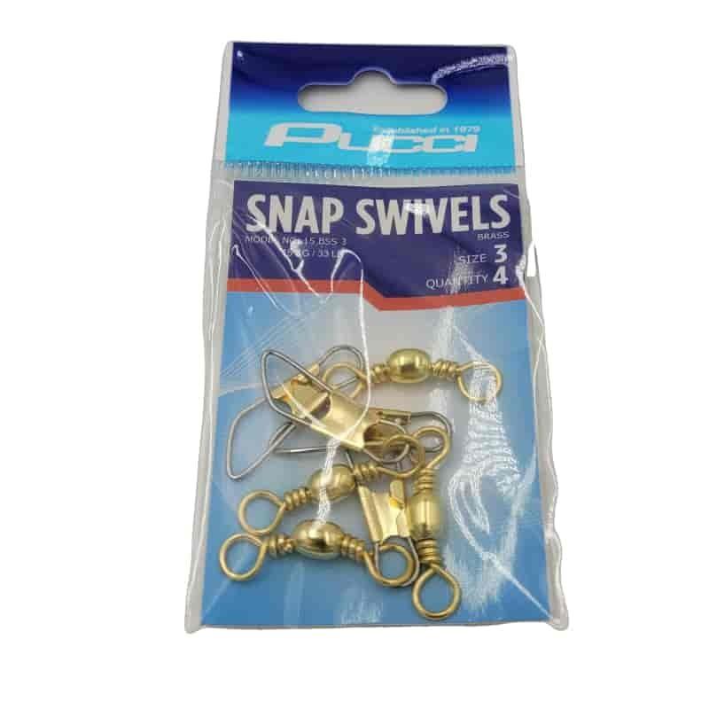 Pucci Snap Swivel - Brass - Willapa Marine & Outdoor