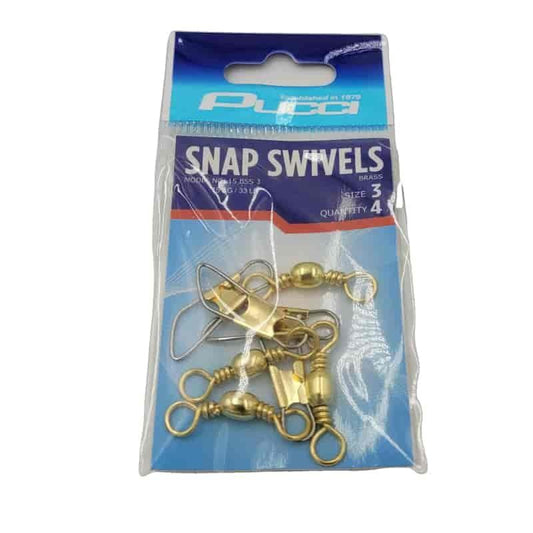 Pucci Snap Swivel - Brass - Willapa Marine & Outdoor