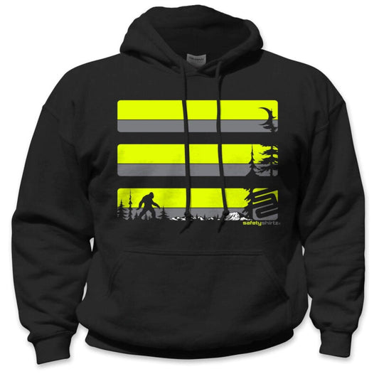 SafetyShirtz - Sasquatch Safety Hoodie - Yellow/Dark Gray/Black - Willapa Marine & Outdoor
