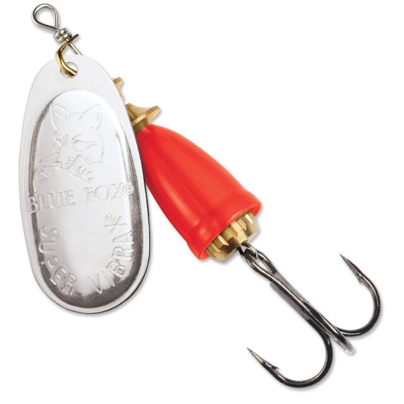 Blue Fox Classic Vibrax Spinner - Silver/Fluorescent Red - Willapa Marine & Outdoor