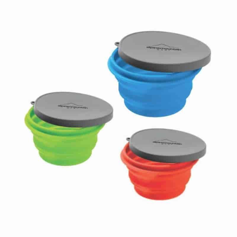 Alpine Mountain Gear Collapsible Silicone Bowl Blue, Large