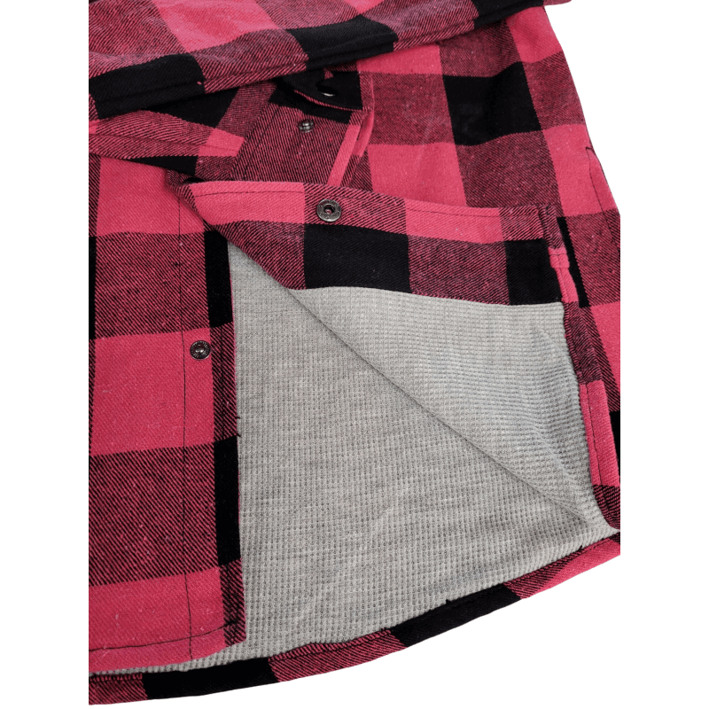 Women's Buffalo Plaid Flannel Hoodie - Willapa Marine & Outdoor