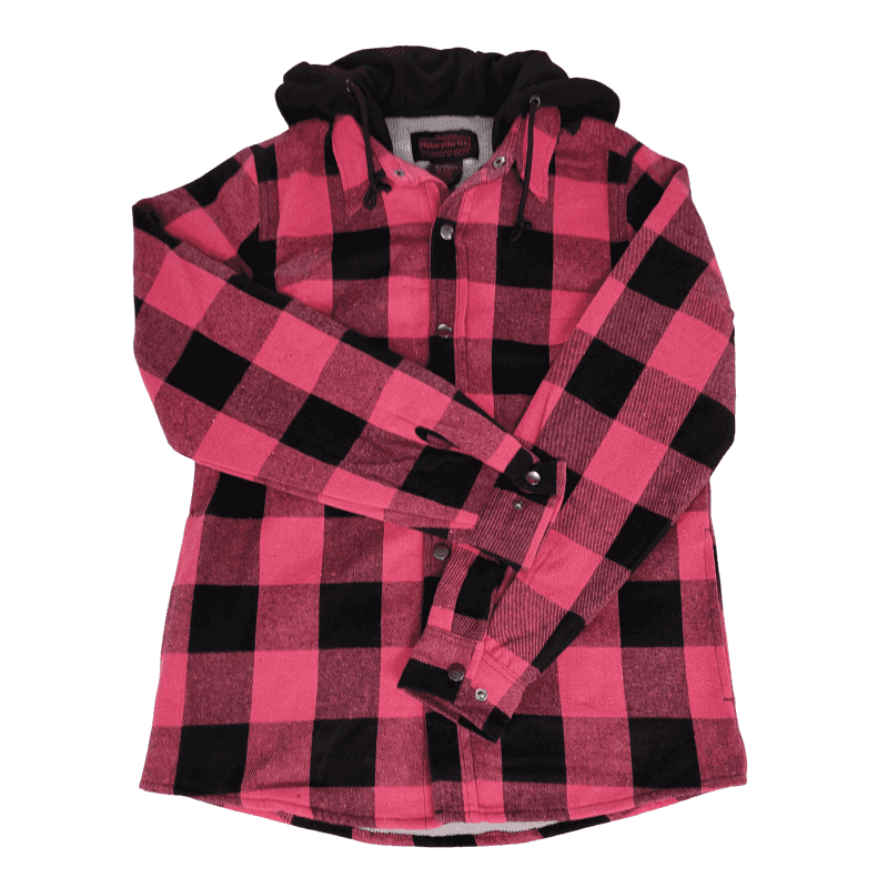 Women's Buffalo Plaid Flannel Hoodie - Willapa Marine & Outdoor