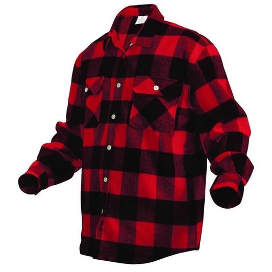 Hickory Shirt Co. Buffalo Plaid Flannel Shirt - Willapa Marine & Outdoor