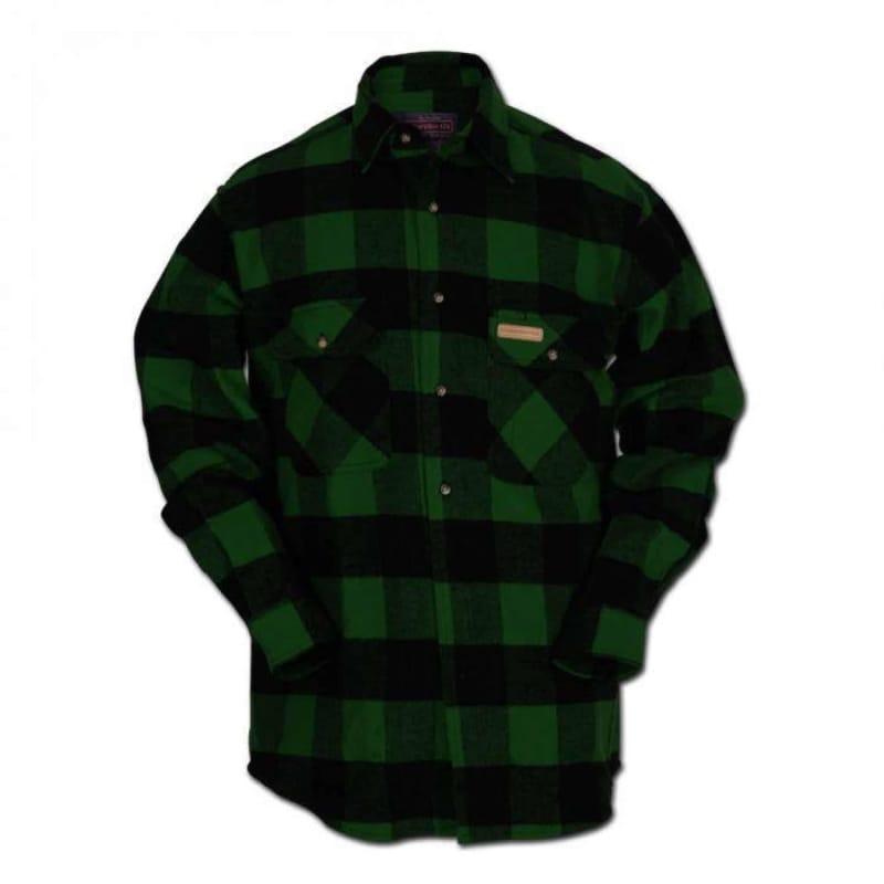 Hickory Shirt Co. Buffalo Plaid Lined Shirt Jacket Button - Willapa Marine & Outdoor