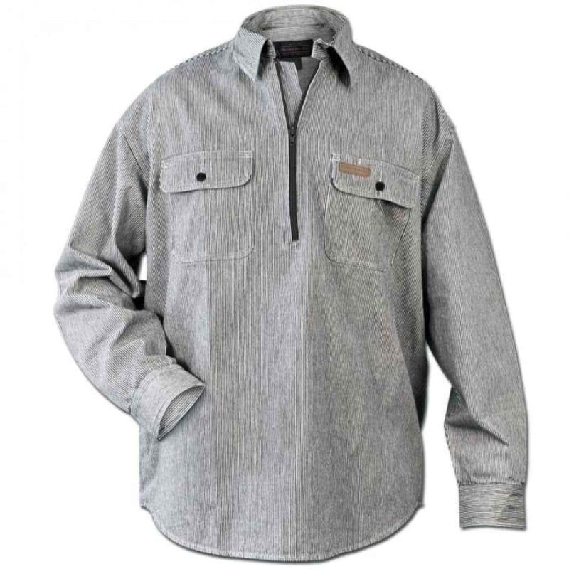 Hickory Shirt Co. Long Sleeve 1/2 Zip Shirt - Tall Length, Men's, Size: 2XL, Blue Hickory Shirt Co. Long Sleeve 1/2 Zip Shirt - Tall Length, Men's, Size: 2XL, Blue