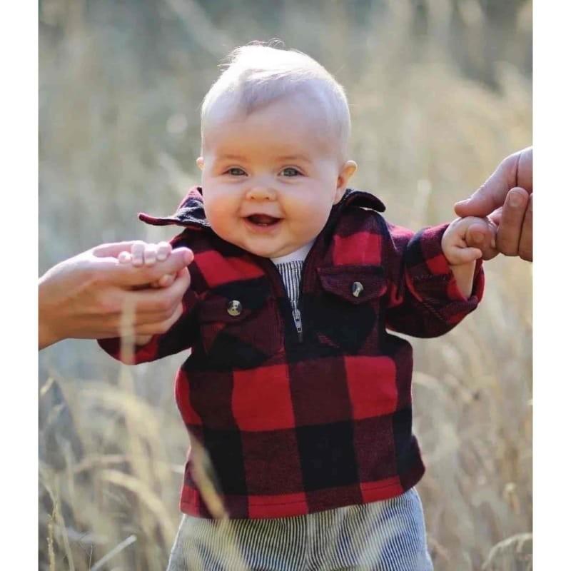 Hickory Shirt Co. Kids Buffalo Plaid Brawny Shirt - Willapa Marine & Outdoor