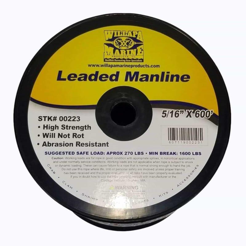 WIllapa Mairne Lead Line Spool- 5/16" - Willapa Marine & Outdoor