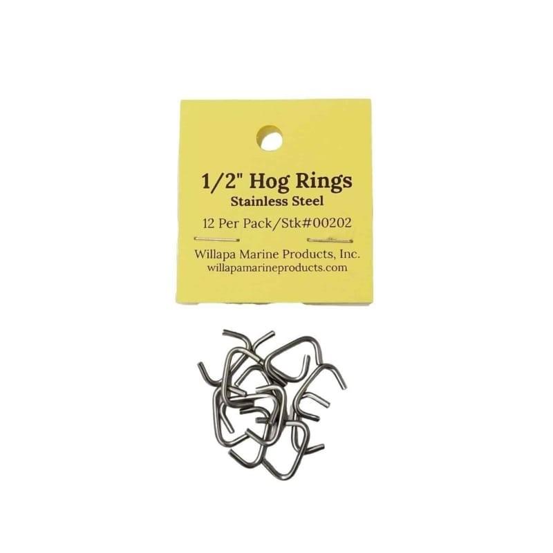 WIllapa Marine Hog Rings - Stainless-Steel - Willapa Marine & Outdoor