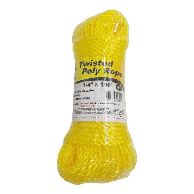 Willapa Marine Twisted Poly Rope - Yellow - Willapa Marine & Outdoor