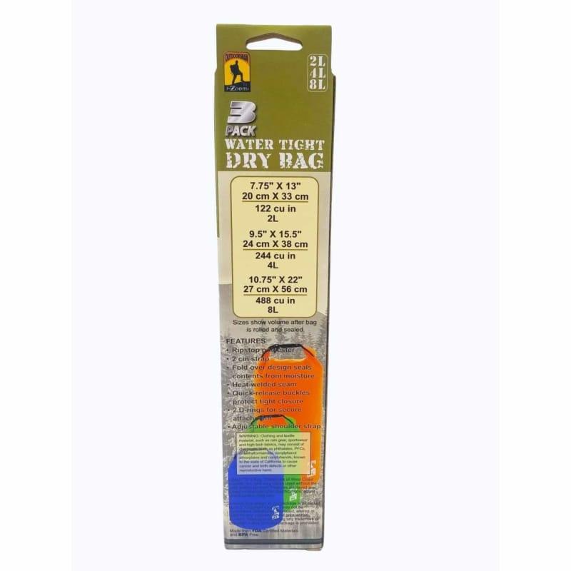Dry Bags - Watertight- 3 Pack - Willapa Outdoor