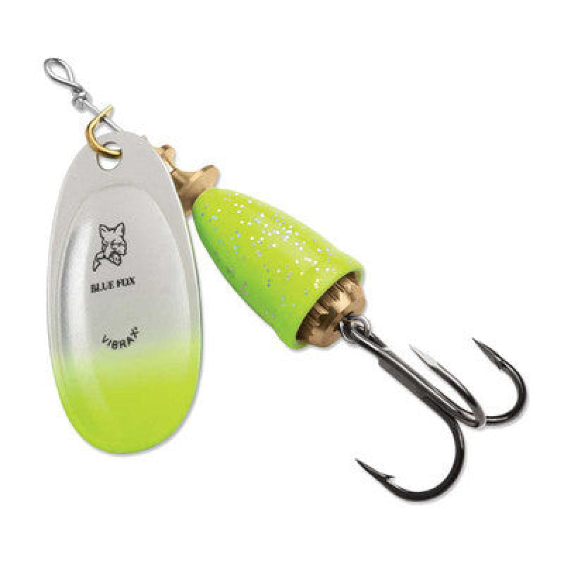 Blue Fox Classic Vibrax Candyback Chartreuse Green - Willapa Outdoor