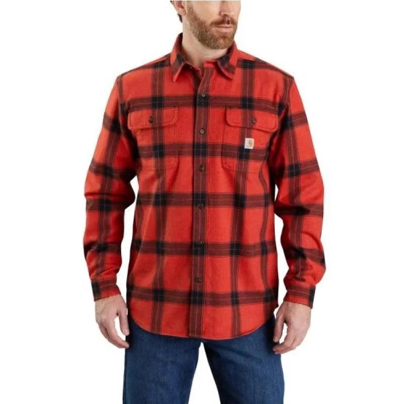 Carhartt - Loose Fit Heavyweight Flannel Long-Sleeve Plaid Shirt - Willapa Marine & Outdoor