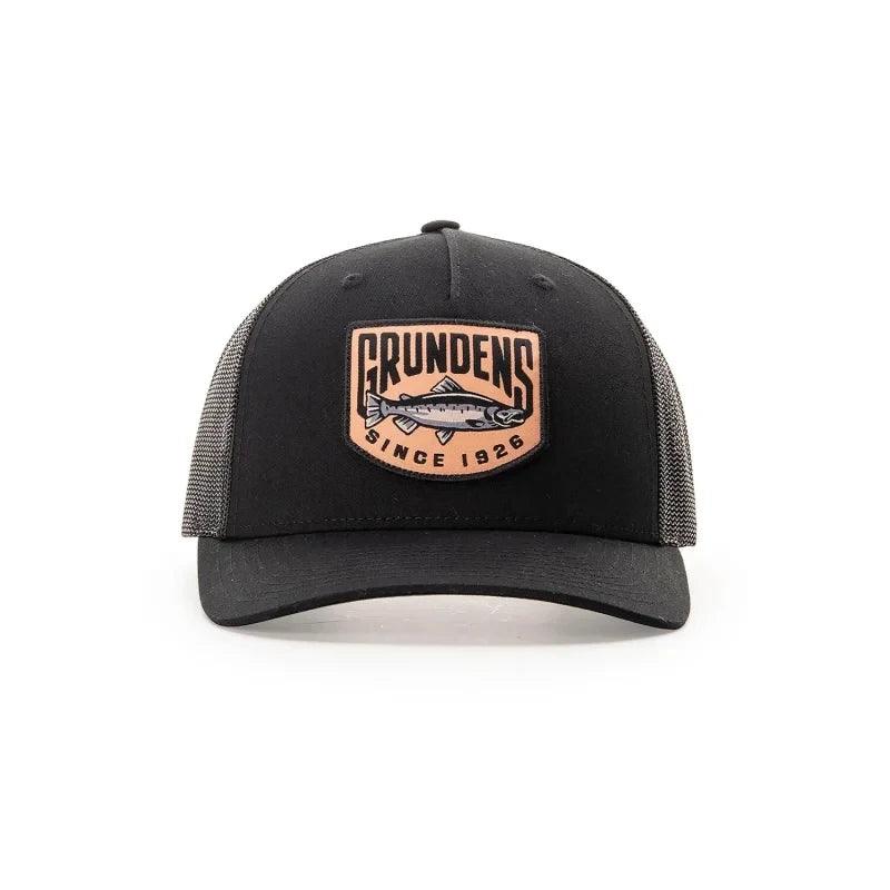 Grundens King Trucker Hat - Charcoal & Black - Willapa Marine & Outdoor