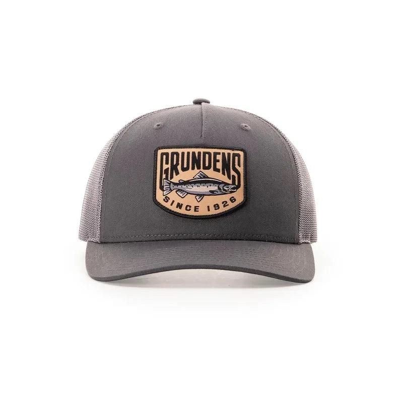 Grundens King Trucker Hat - Charcoal & Black - Willapa Marine & Outdoor