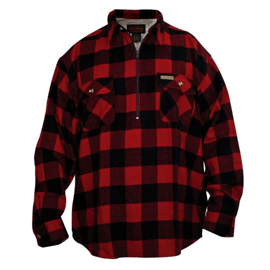Hickory Shirt Co. Buffalo Plaid Lined Shirt Jacket Zip - Willapa Marine & Outdoor