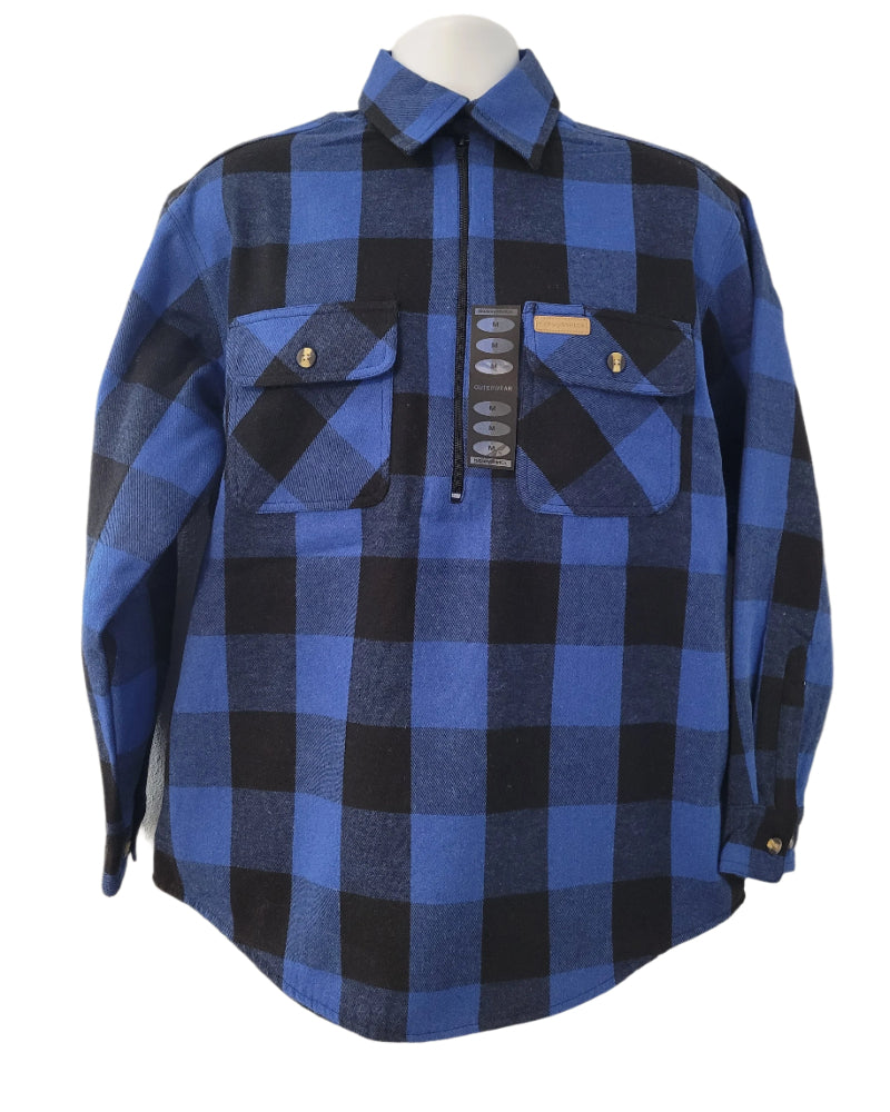 Hickory Shirt Co. Buffalo Plaid Lined Shirt Jacket Zip-Willapa Outdoor