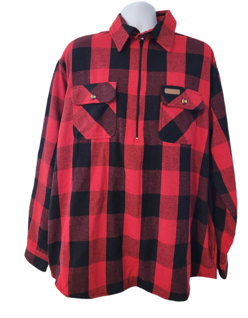 Hickory Shirt Co. Buffalo Plaid Lined Shirt Jacket Zip-Willapa Outdoor